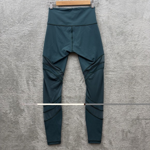 Lululemon Seek The Heat Tight 28" Green Womens 6 Full On‎ Luxtreme Mesh W5BCVS - Picture 3 of 9